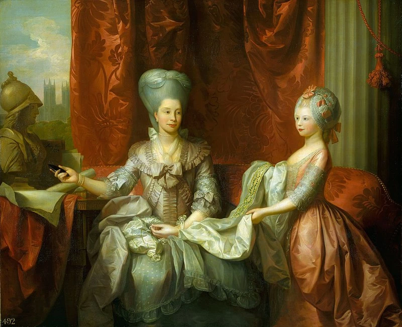 La regina Carlotta con Carlotta, Principessa Reale - Royal Collection